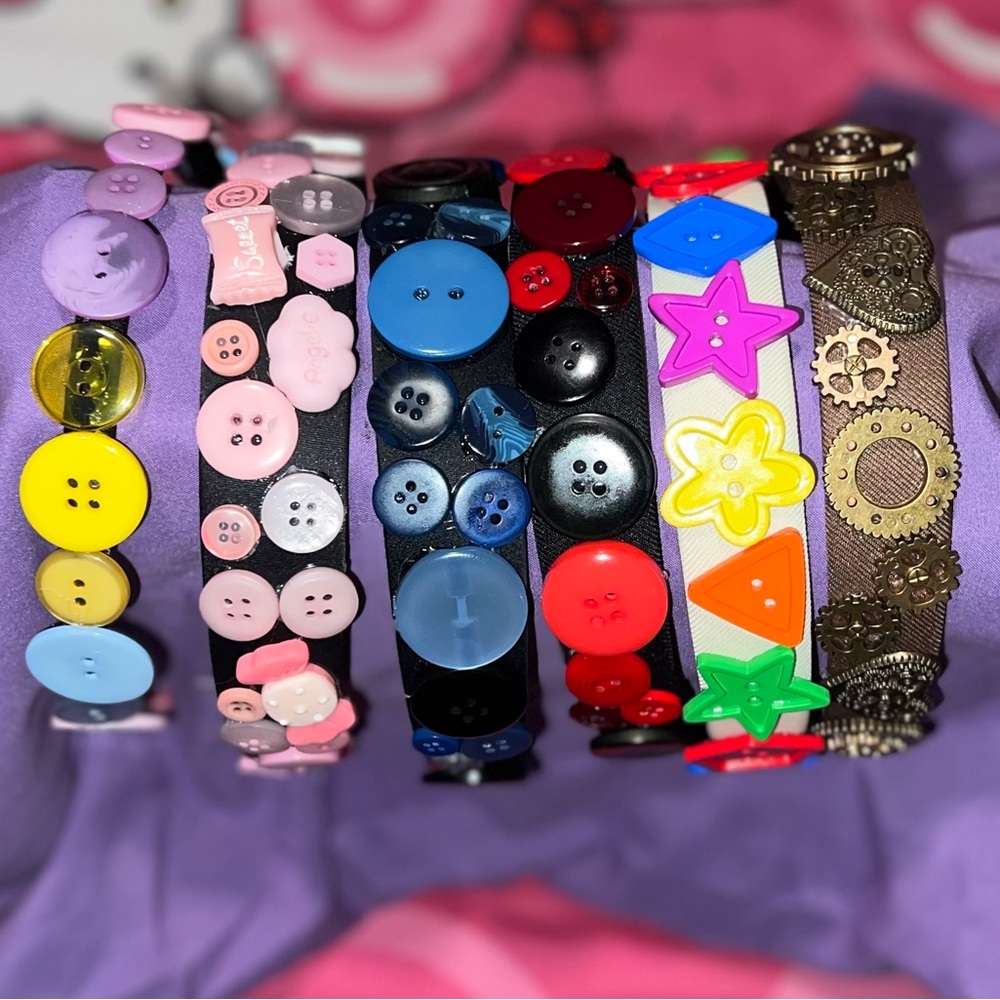 Colorful Button headbands